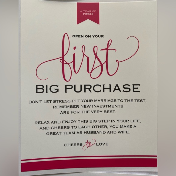 Adhesive Wine Bottle Labels Newlyweds Year Of Firsts Waterproof Peel And Stick 5 - Picture 6 of 8